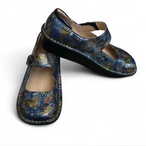 Women's Alegria Paloma Rainbow Color Gypsy Mary Janes Shoes Size 39 EU